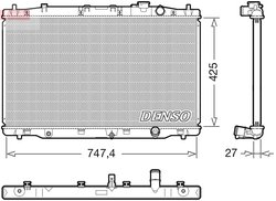 Radiator racire motor Denso DRM40052