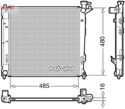 RADIATOR RACIRE MOTOR DENSO DRM41008 - Compatibil cu HYUNDAI, KIA