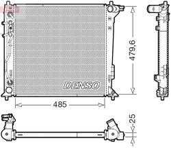 Radiator racire motor Denso DRM41030