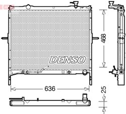 Radiator racire motor Denso DRM43002