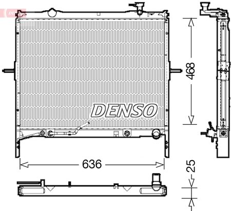 Radiator racire motor Denso DRM43002