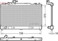 RADIATOR RACIRE MOTOR DENSO DRM44033 - Compatibil cu MAZDA