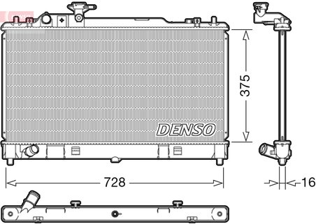 Radiator racire motor Denso DRM44033