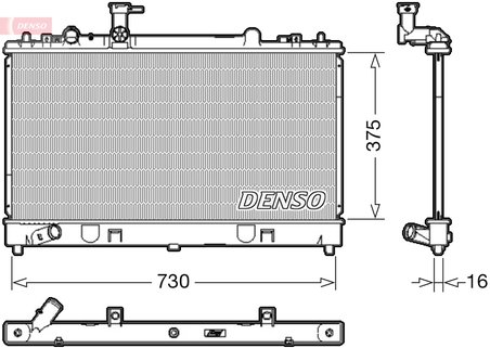 Radiator racire motor Denso DRM44037