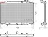 Radiator racire motor Denso DRM44051