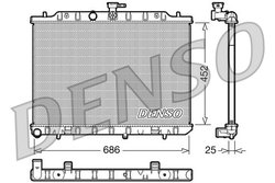 Radiator racire motor Denso DRM46007