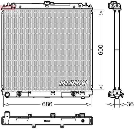 Radiator racire motor Denso DRM46042