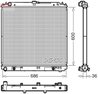 Radiator racire motor Denso DRM46042