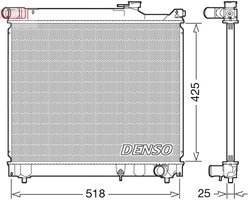 RADIATOR RACIRE MOTOR DENSO DRM47037 - Compatibil cu SUZUKI
