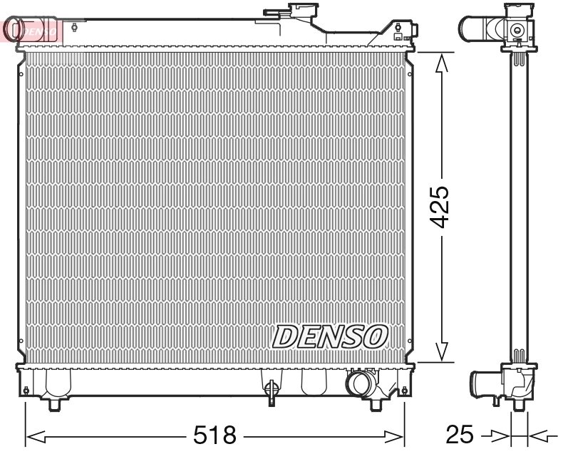 Radiator racire motor Denso DRM47037