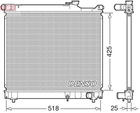 Radiator racire motor Denso DRM47037