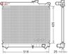 Radiator racire motor Denso DRM47037