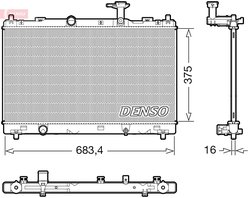 RADIATOR RACIRE MOTOR DENSO DRM47038 - Compatibil cu SUZUKI