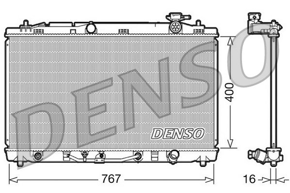 Radiator racire motor Denso DRM50030