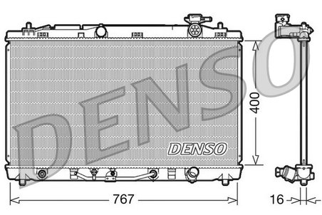 Radiator racire motor Denso DRM50030