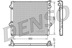 Radiator racire motor Denso DRM50047