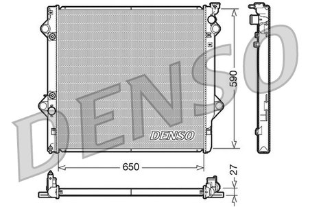 RADIATOR RACIRE MOTOR DENSO DRM50047 - Compatibil cu TOYOTA