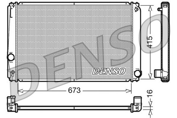 RADIATOR RACIRE MOTOR DENSO DRM50051 - Compatibil cu TOYOTA