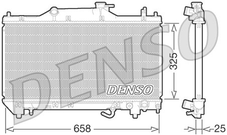 RADIATOR RACIRE MOTOR DENSO DRM50067 - Compatibil cu TOYOTA