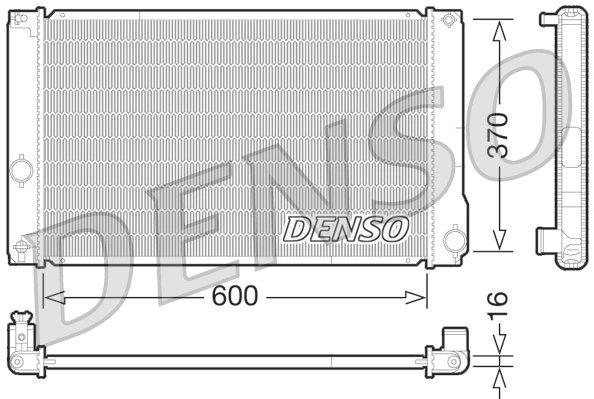 RADIATOR RACIRE MOTOR DENSO DRM50076 - Compatibil cu TOYOTA