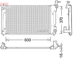 RADIATOR RACIRE MOTOR DENSO DRM50094 - Compatibil cu TOYOTA