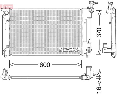 Radiator racire motor Denso DRM50094