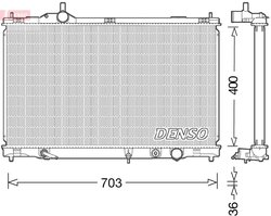 RADIATOR RACIRE MOTOR DENSO DRM50095 - Compatibil cu LEXUS
