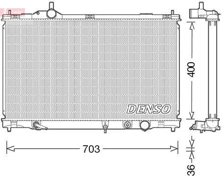 RADIATOR RACIRE MOTOR DENSO DRM50095 - Compatibil cu LEXUS