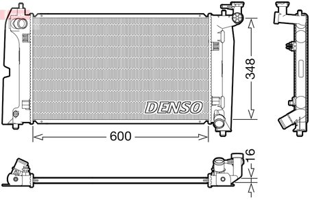 RADIATOR RACIRE MOTOR DENSO DRM50110 - Compatibil cu TOYOTA