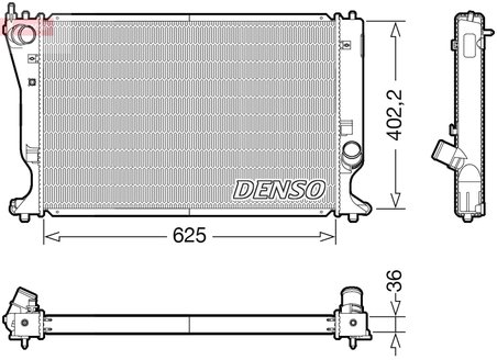 Radiator racire motor Denso DRM50132