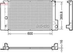 Radiator racire motor Denso DRM50126
