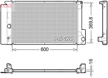 Radiator racire motor Denso DRM50126