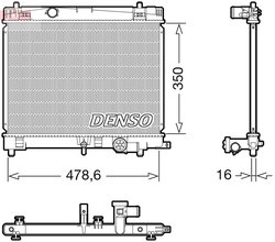 Radiator racire motor Denso DRM50137