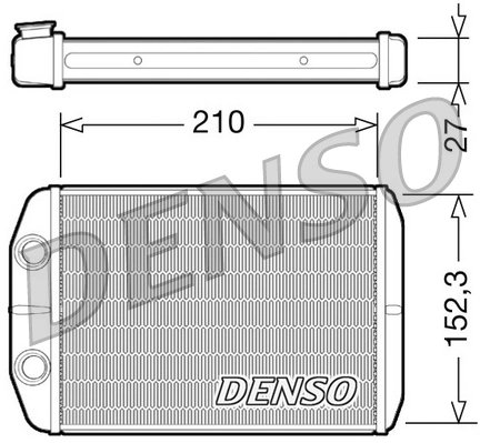 Schimbator caldura incalzire habitaclu Denso DRR09073