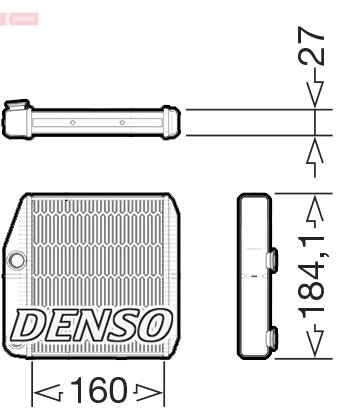 Schimbator caldura incalzire habitaclu Denso DRR09076