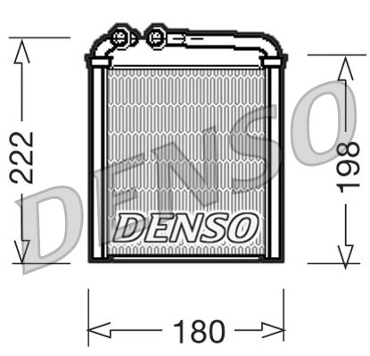 SCHIMBATOR CALDURA INCALZIRE HABITACLU DENSO DRR32005 - Compatibil cu EMGRAND, SKODA, VW