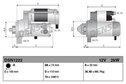 Electromotor Denso DSN1222