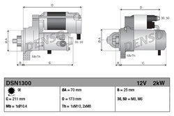 Electromotor Denso DSN1300
