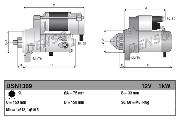 Electromotor Denso DSN1389