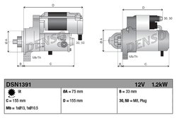 Electromotor Denso DSN1391