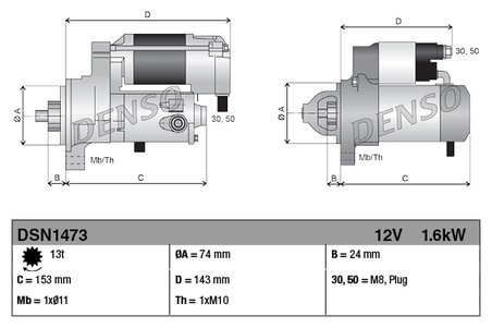 Electromotor Denso DSN1473