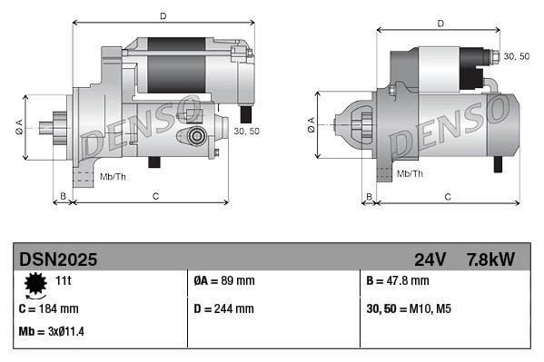 Electromotor Denso DSN2025