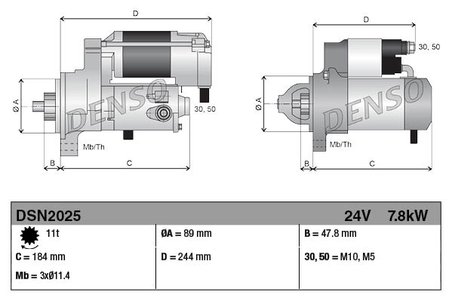 Electromotor Denso DSN2025