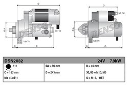 Electromotor Denso DSN2032