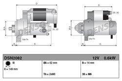 Electromotor Denso DSN2082