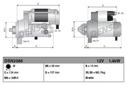 Electromotor Denso DSN2086