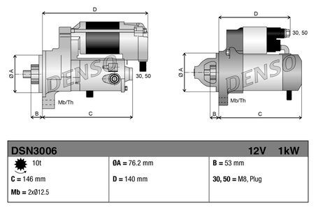Electromotor Denso DSN3006