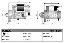 Electromotor Denso DSN3017