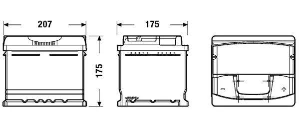 BATERIE DE PORNIRE EXIDE EA472 - Compatibil cu ALFA ROMEO, ANADOL, AUDI, AUSTIN, BEDFORD, BMW, CHEVROLET, CITROEN, DAEWOO, DAF, 