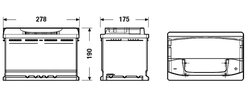 Baterie de pornire Exide EA770